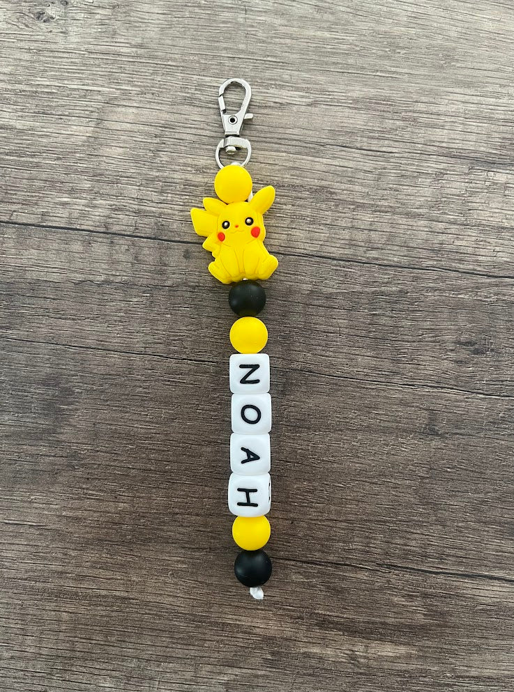 Porte-clés personnalisé Pokémon Pikachu KidCreationArtisanat