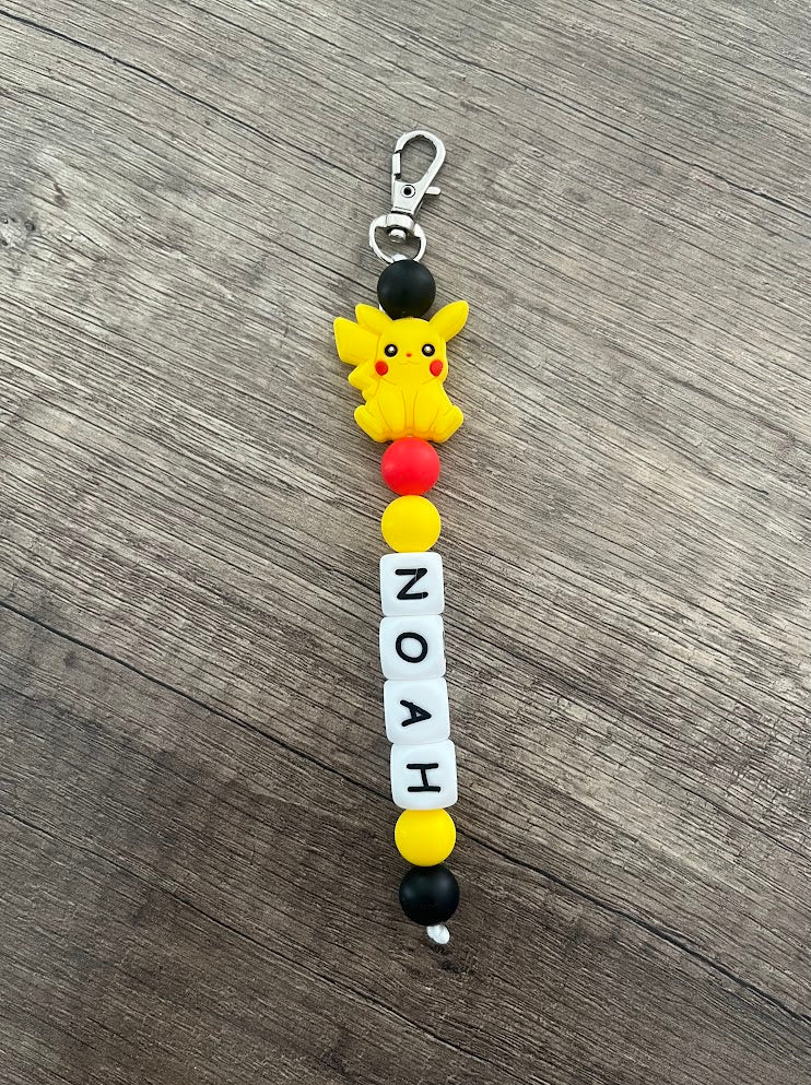 Porte-clés personnalisé Pokémon Pikachu KidCreationArtisanat