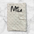 Protège carnet de santé bébé blanc personnalisé