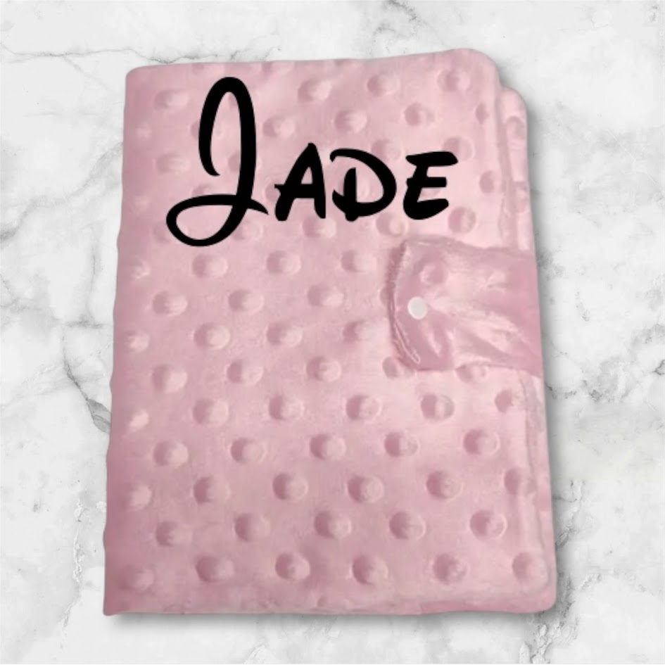 Protège carnet de santé bébé rose personnalisé