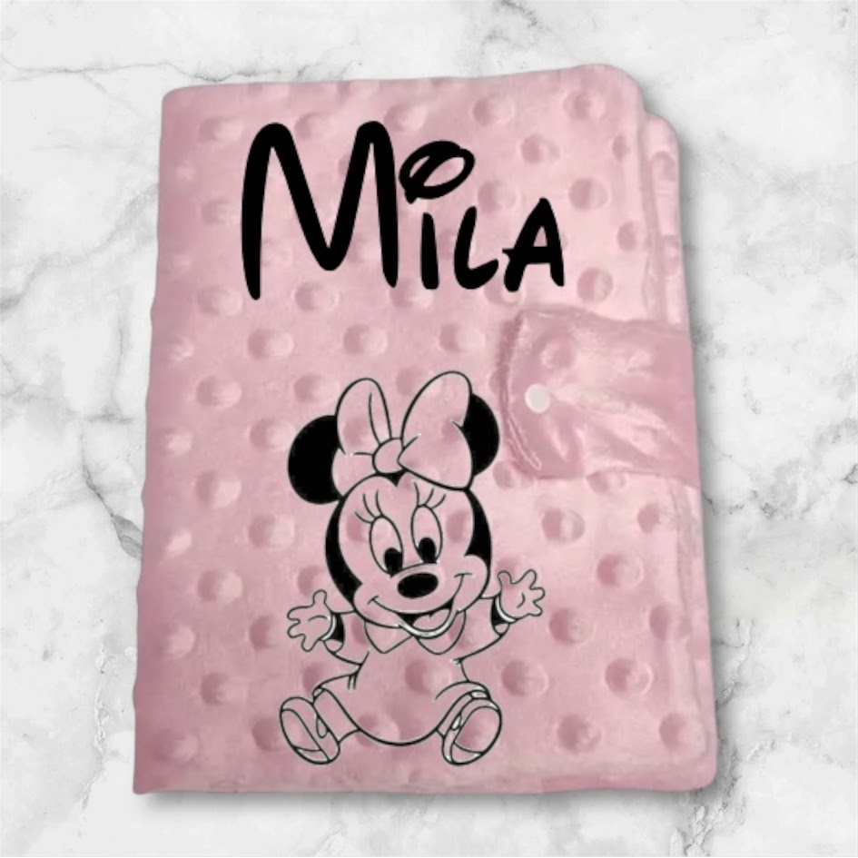Protège carnet de santé bébé rose personnalisé avec motif
