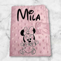 Protège carnet de santé bébé rose personnalisé avec motif