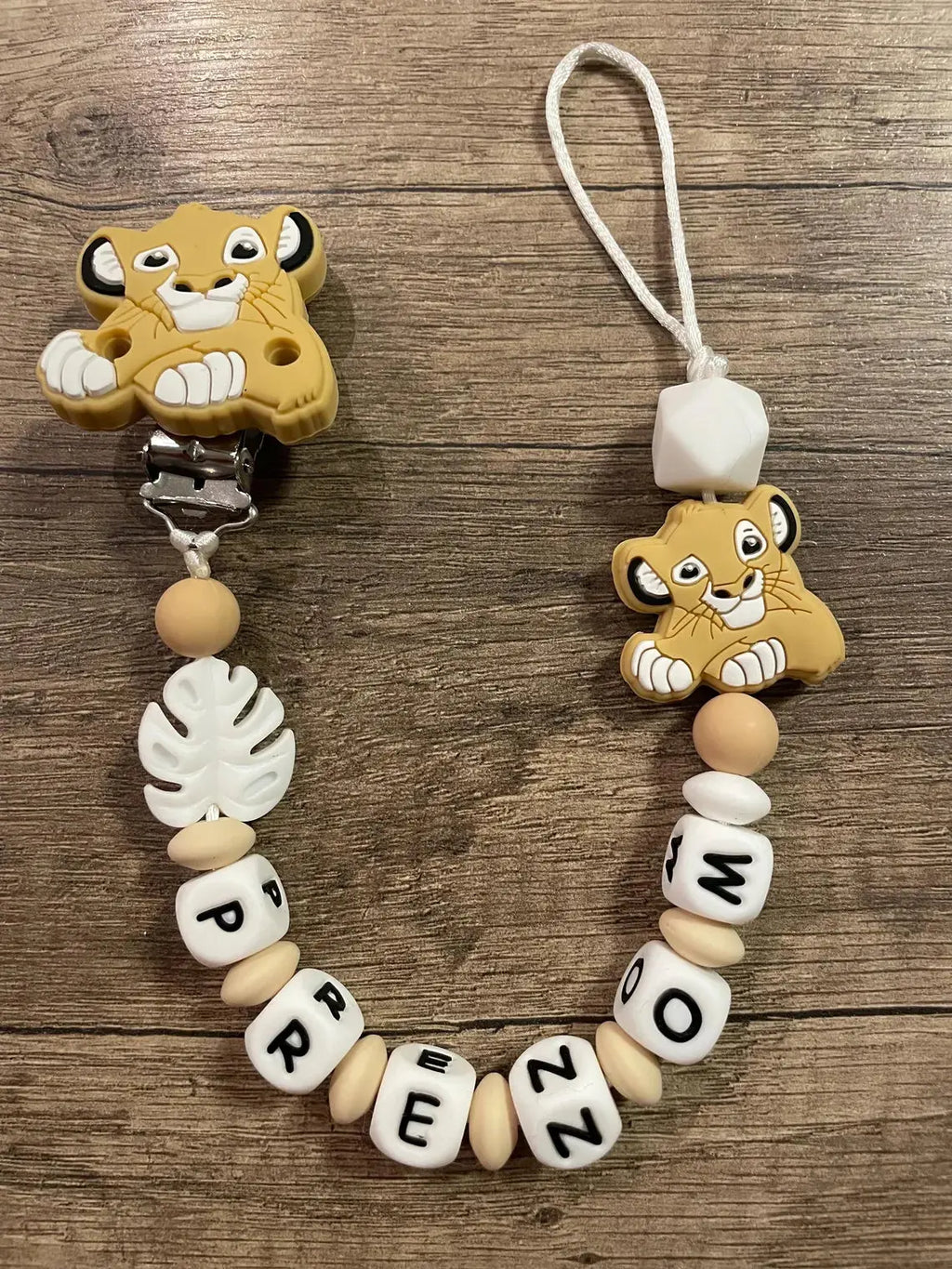 Attache tétine Disney Roi Lion Simba personnalisée KidCreationArtisanat
