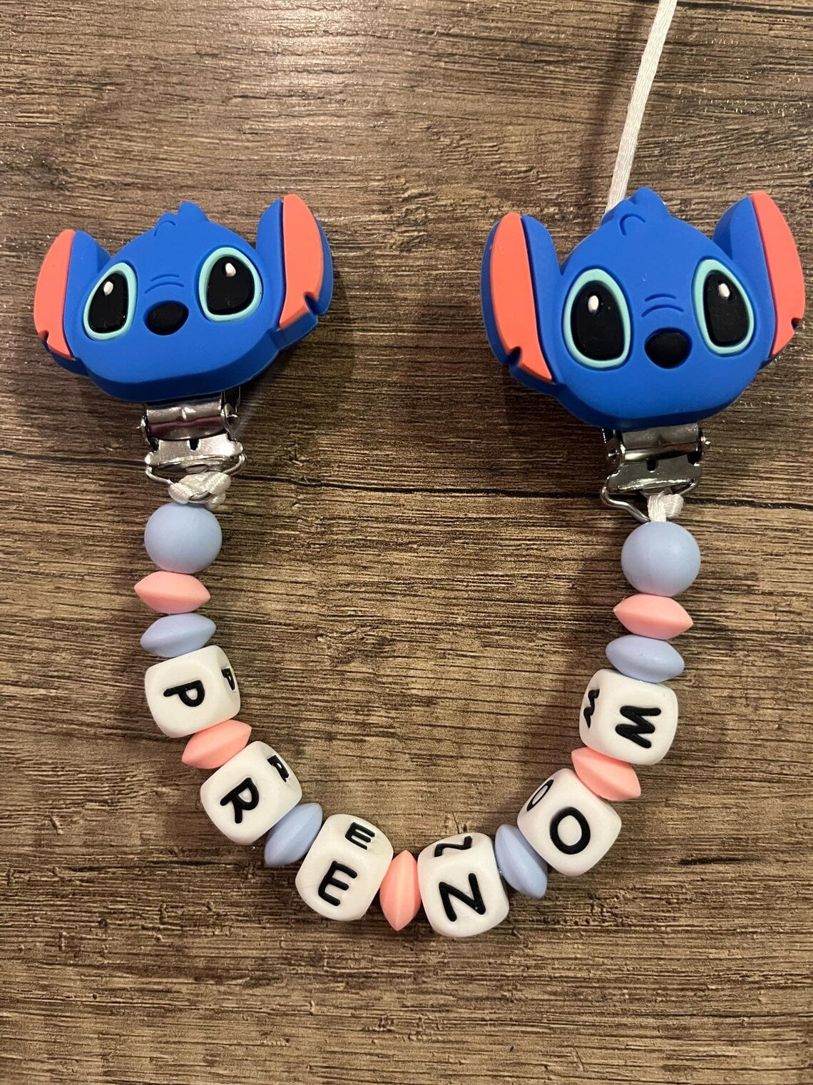 Attache doudou Disney Stitch personnalisé KidCreationArtisanat