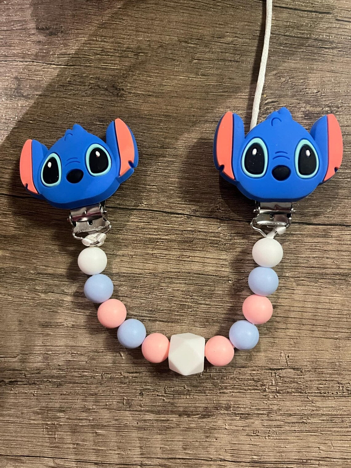 Attache doudou Disney Stitch personnalisé KidCreationArtisanat