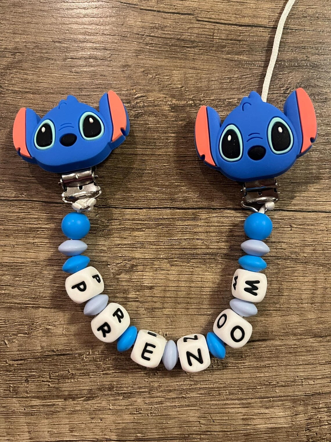 Attache doudou Disney Stitch personnalisé KidCreationArtisanat