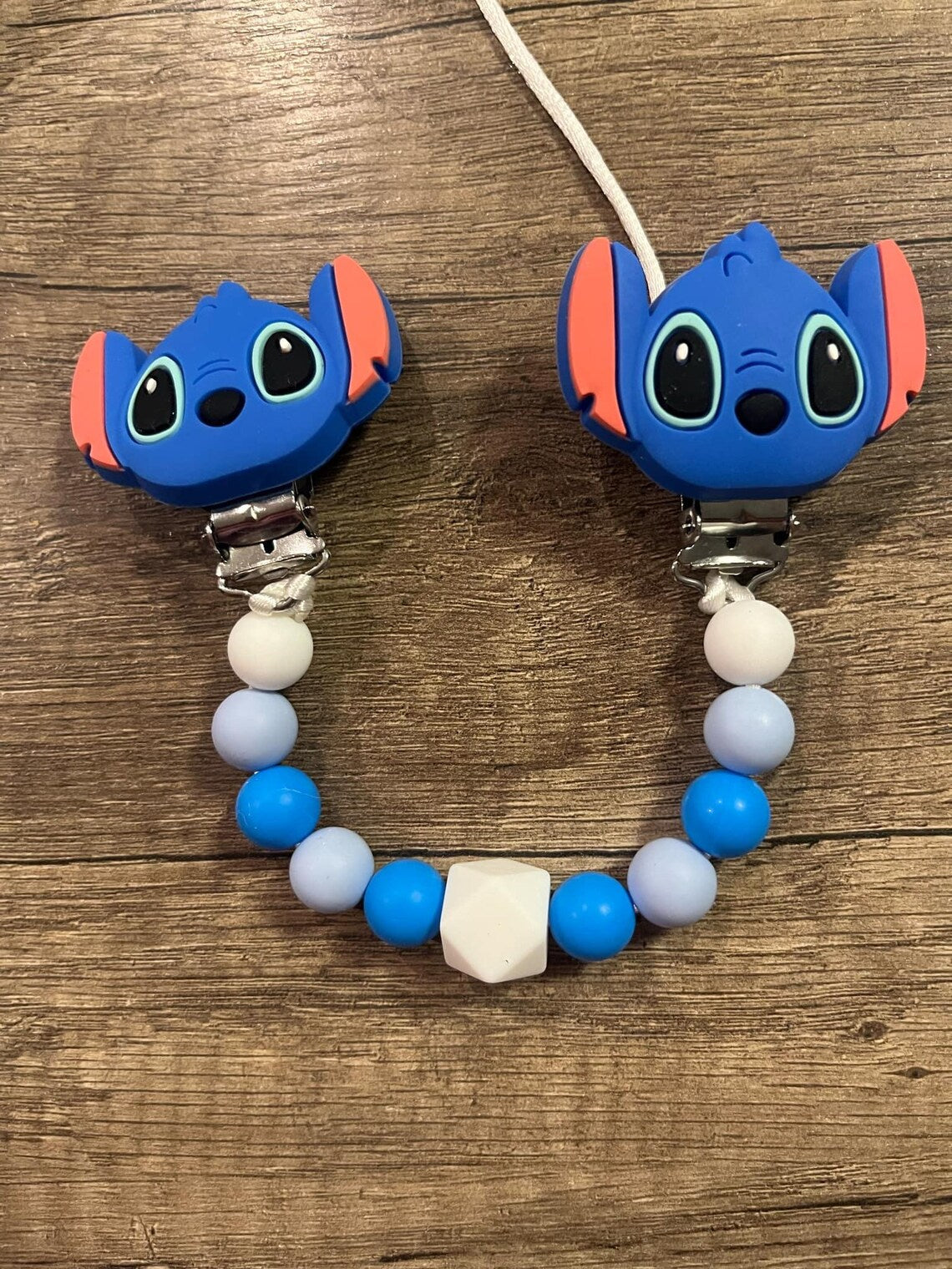 Attache doudou Disney Stitch personnalisé KidCreationArtisanat