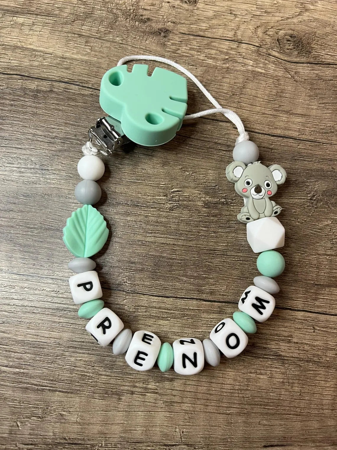 Attache tétine Koala personnalisée KidCreationArtisanat