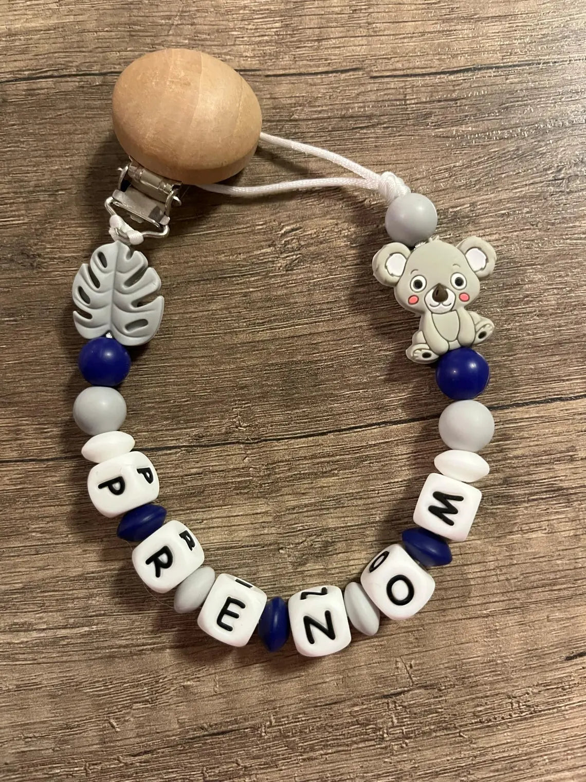 Attache tétine Koala personnalisée KidCreationArtisanat