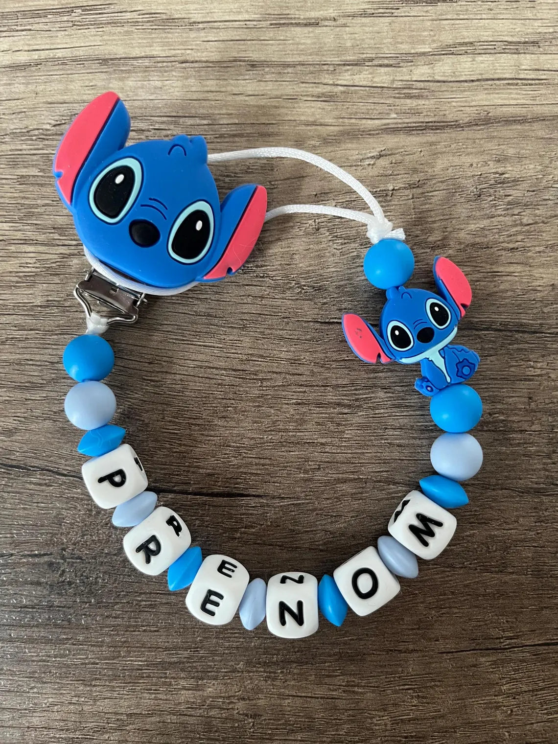 Attache tétine Disney Lilo et Stitch personnalisée KidCreationArtisanat