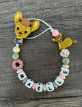 Attache tétine Disney Bambi personnalisée KidCreationArtisanat